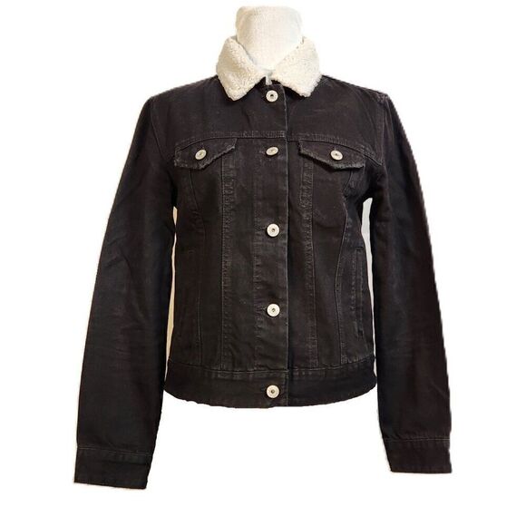 Vanilla Star Black Denim Jean Jacket Medium - Picture 2 of 9